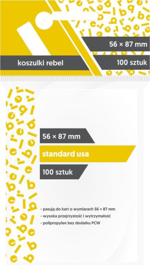 REBEL Koszulki Standard USA 56x87 mm 100 sztuk