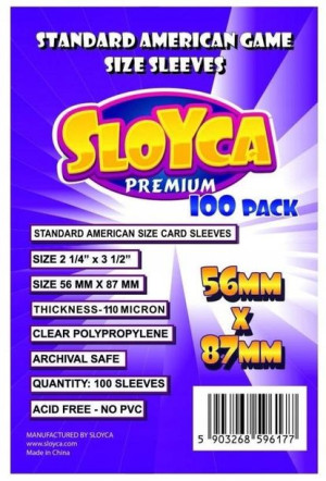 SLOYCA Koszulki American Premium 56x87 mm 100 szt.