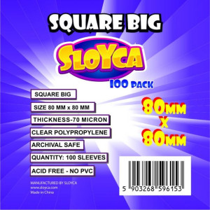 SLOYCA Koszulki Big Square 80x80 mm 100 szt.