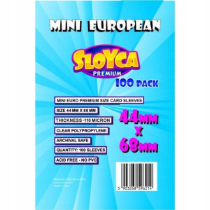 SLOYCA Koszulki Mini European Premium 44x68 mm 100 szt.