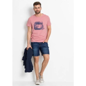 Bonprix Granatowe Jeansowe Krótkie Spodenki Bermudy Slim Fit 64 933895