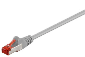 Goobay 93568 Cat 6 Patch Cable S/ftp (pimf), Grey, 0.5 M
