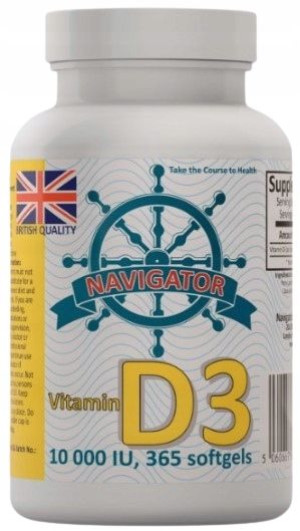 Navigator Vitamin Witamina D3 10000 100% 365 kaps