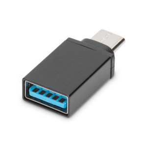 Digitus Adapter Usb Type-c, Typ C Do A M/f, 3a, 5gb, 3.0 Version Czarny,
