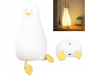 Lampka Nocna Kaczka Bezprzewodowa Silikonowa 21cm