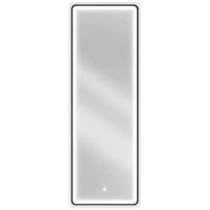 Mexen Coro lustro łazienkowe podświetlane 50 x 150 cm, czarna rama
