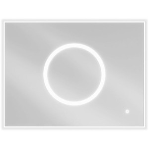 Mexen Koga lustro łazienkowe podświetlane 80 x 60 cm, LED 6000K, antypara