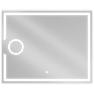 Mexen Onyx lustro łazienkowe LED z lusterkiem kosmetycznym 100 x 80 cm