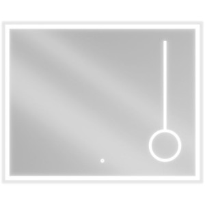 Mexen Kala lustro łazienkowe LED z lusterkiem kosmetycznym 100 x 80 cm