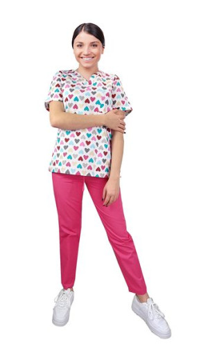 Komplet medyczny przedszkolanki kosmetyczki BLOOM wzór 1014 roz 3XL