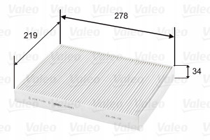 VALEO 715581 Filtr, wentylacja przestrzeni pasażer