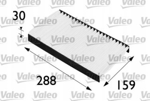 VALEO 698197 Filtr, wentylacja przestrzeni pasażer