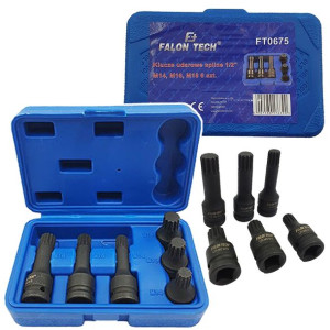 Klucze Bit Spline Udarowe 1/2 M14 M16 M18 Piasta