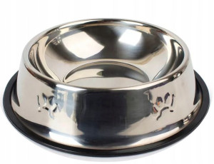 Miska Metalowa Dla Psa Antypoślizgowa M 22cm