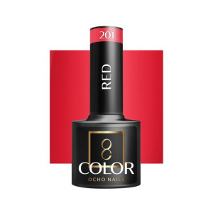 Ocho Nails Lakier Hybrydowy Red 201 -5 G