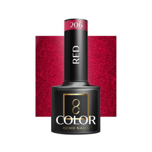 Ocho Nails Lakier Hybrydowy Red 206 -5 G