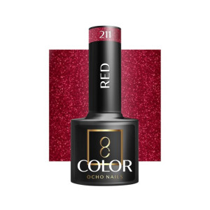 Ocho Nails Lakier Hybrydowy Red 211 -5 G