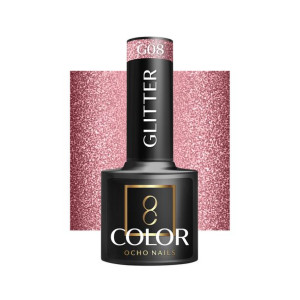Ocho Nails Lakier Hybrydowy Glitter G08 -5 G