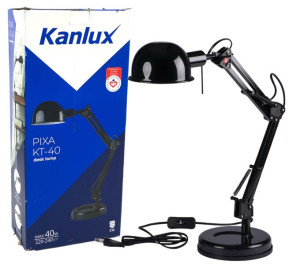 Lampka Biurkowa Pixa Kt-40 Czarna Kanlux
