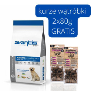 Avantis Original 15kg + kurze wątróbki 2x80g
