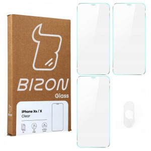 Szkło hartowane do iPhone Xs / X, Bizon Glass