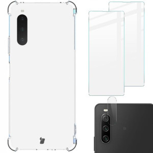 Etui + 2x szkło + obiektyw Bizon do Xperia 10 IV