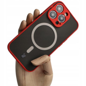 Etui Bizon do iPhone 14 Pro, case, ring, MagSafe