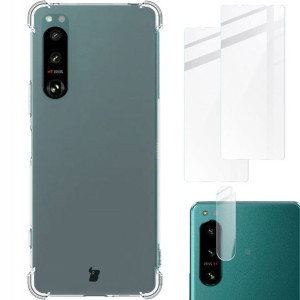 Etui + 2x szkło + obiektyw Bizon do Xperia 5 IV