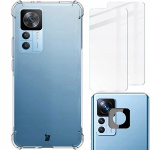Etui + 2x szkło + obiektyw Bizon do Xiaomi 12T Pro