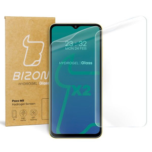 2x Folia hydrożelowa na ekran Bizon dla Poco M5