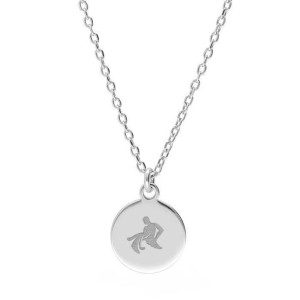 Naszyjnik srebrny znak zodiaku WODNIK