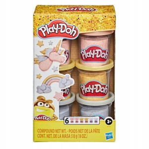Hasbro Playdoh Metaliczne Tuby E9433
