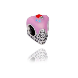 Zawieszka bead charms tort z cyrkoniami