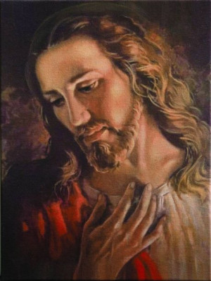 Obraz (30 x 40) - Ikona Jezus Chrystus Elia