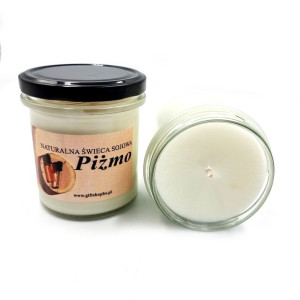 Świeca sojowa naturalna PIŻMO 350ml GIFT SHOP71