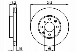BOSCH 0 986 478 503 Tarcza hamulcowa