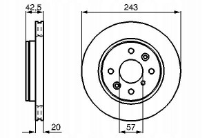 BOSCH 0 986 478 659 Tarcza hamulcowa