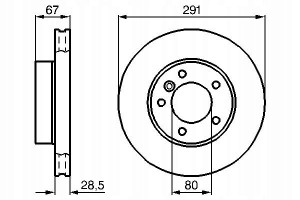 BOSCH 0 986 478 691 Tarcza hamulcowa
