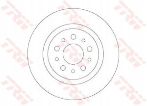 TRW DF6714 Tarcza hamulcowa