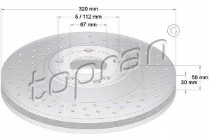 TOPRAN 408 931 Tarcza hamulcowa