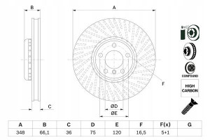 BOSCH 0 986 479 E18 Tarcza hamulcowa