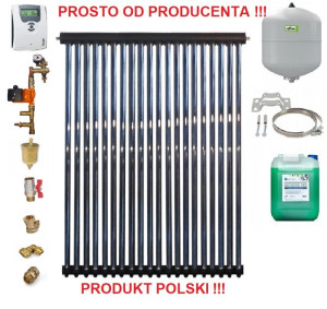Kolektory Słoneczne Próżniowe Solary Zestaw 20 Rur
