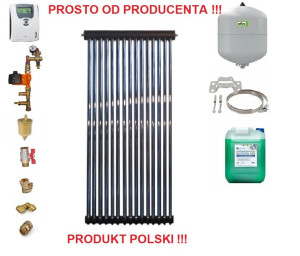 kolektor słoneczny heat-pipe zestaw 15 rur
