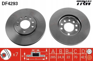 TRW DF4293 Tarcza hamulcowa