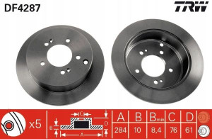 TRW DF4287 Tarcza hamulcowa