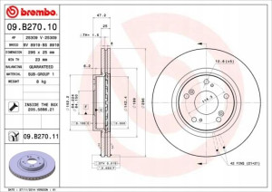 BREMBO 09.B270.11 Tarcza hamulcowa