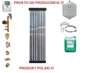Kolektory Słoneczne Próżniowe Solary Zestaw 10 Rur