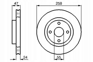 0 986 478 989 BOSCH Tarcza hamulcowa