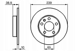 0 986 478 894 BOSCH Tarcza hamulcowa
