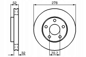 0 986 478 486 BOSCH Tarcza hamulcowa